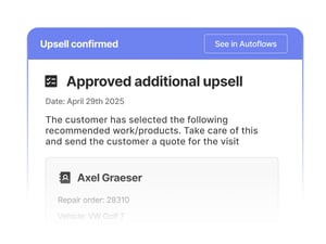 Upsell confirmation screen3